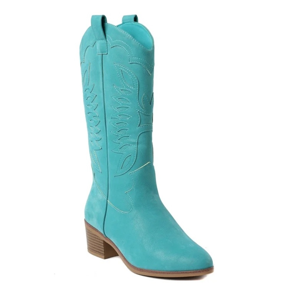 Turquoise Western Boots